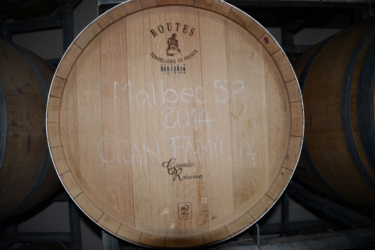 05-09 French Wine Barrel At Gimenez Rilli On The Uco Valley Wine Tour Mendoza